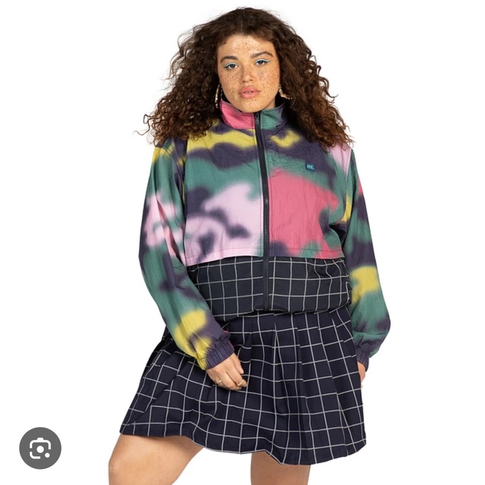 Tie-dye windbreaker